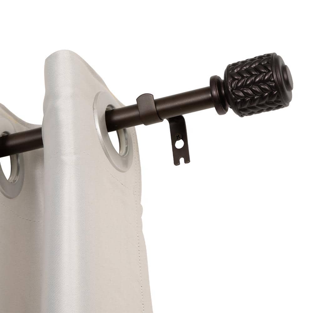 Utopia Alley 0.75 Inch Curtain Rod For Windows 28 to 48 Inch