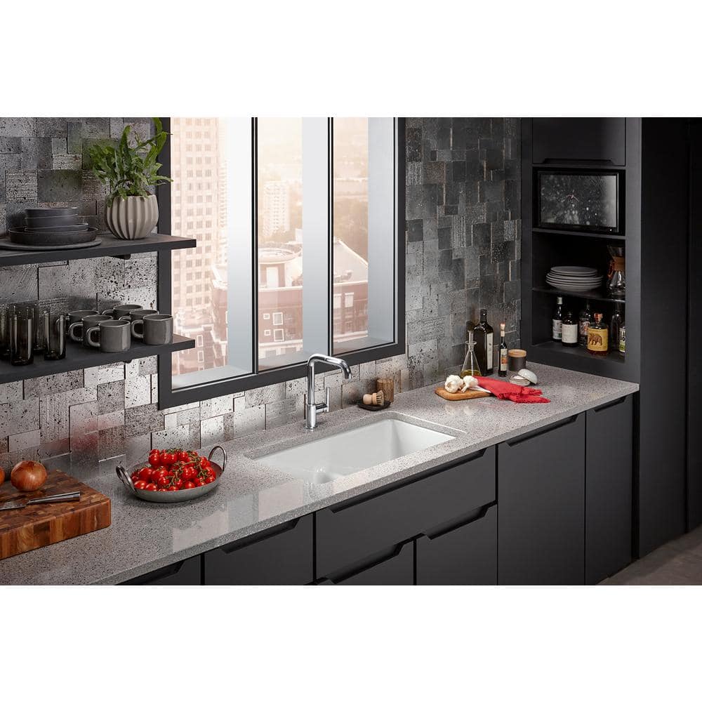 Polished Chrome Pull-Out Kitchen Faucet with Spray