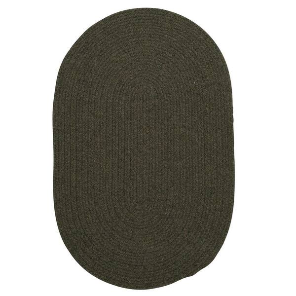 Home Decorators Collection Edward Olive 2 ft. x 6 ft. Braided Runner Rug