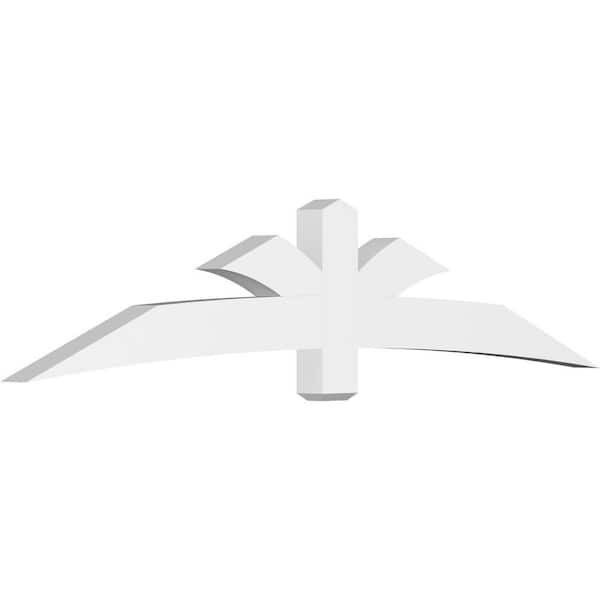 Ekena Millwork Davenport 96 in. W x 20 in. H x 4 in. D Signature Polyurethane Bracket