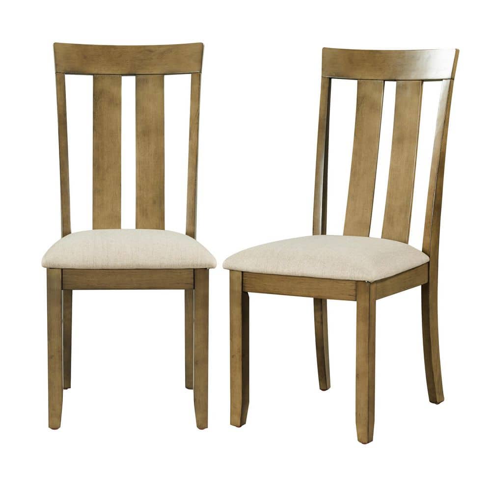 Utopia 4niture Agatha Natural Soft Fabric Dining Room Chairs with Seat ...