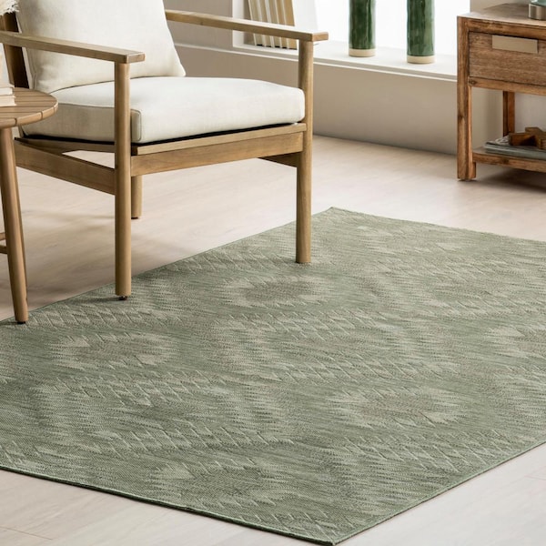 nuLOOM Sage Green 2 ft. 8 in. x 8 ft. Alma Mid-Century Modern Machine Washable Runner Rug Area Rug KFZE02A-2808 nuLOOM Sage Green 2 ft. 8 in. x 8 ft. Alma Mid-Century Modern Machine Washable Runner Rug Area Rug KFZE02A-2808