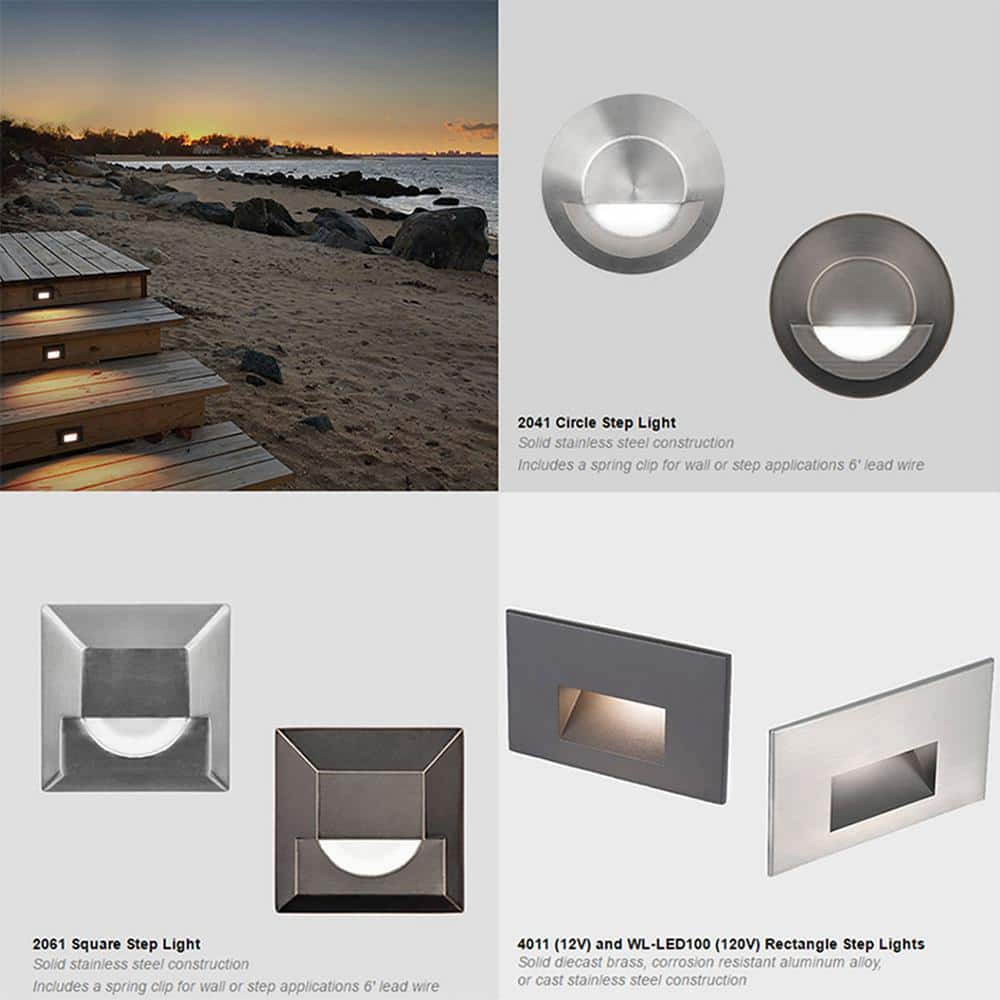 Sleek Black K-Alloy Aluminum Dimmable LED Step and Wall Light
