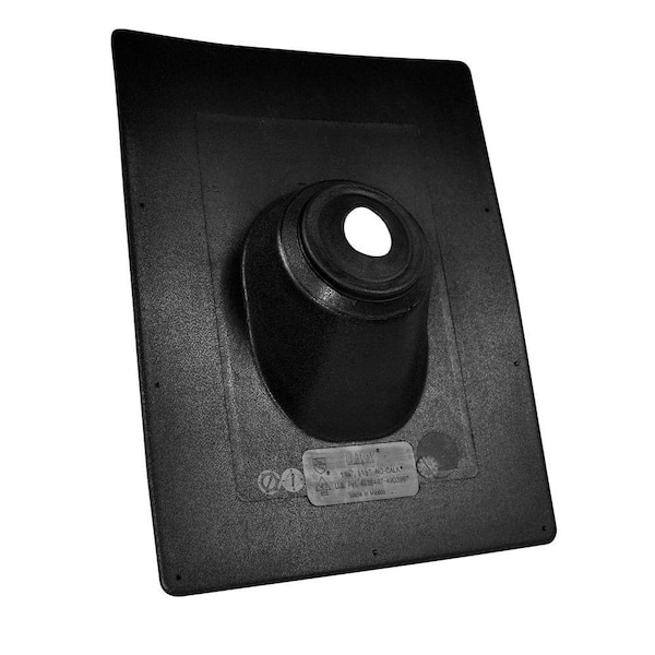 Oatey No-Calk 11-1/2 in. x 15 in. Thermoplastic Vent Pipe Roof Flashing with Adjustable Diameter