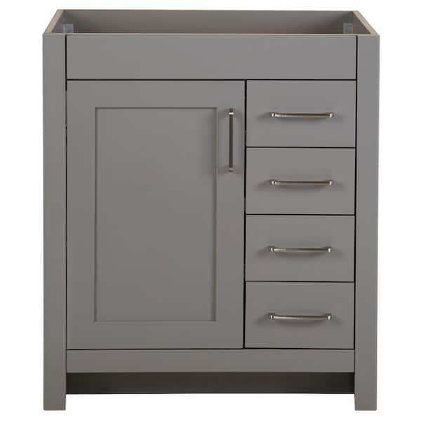 Home Decorators Collection Westcourt 30 in. W x 22 in. D x 34 in. H Bath Vanity Cabinet without Top in Sterling Gray