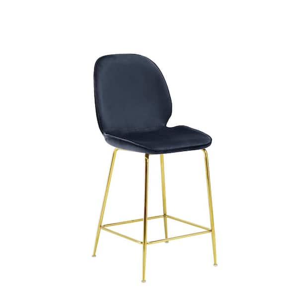 Best Master Furniture Preston 24 in. H Black Counter Height Stools (Set of 2)