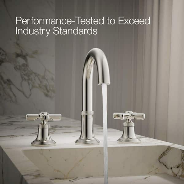 KOHLER Paces 8 in. Widespread Double Handle Bathroom Faucet with