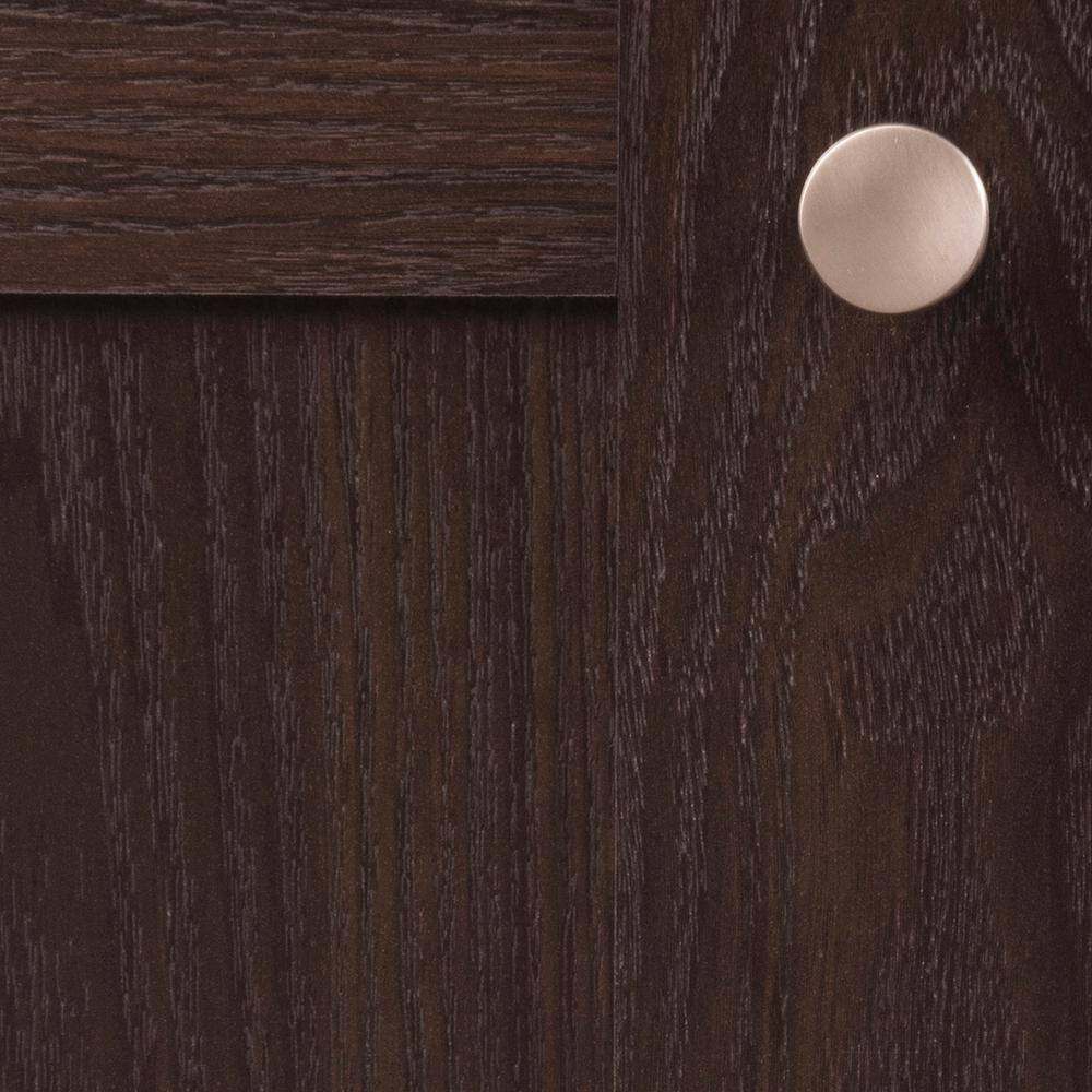 Stainless Steel Round Mushroom Cabinet Knob with Mounting Hardware
