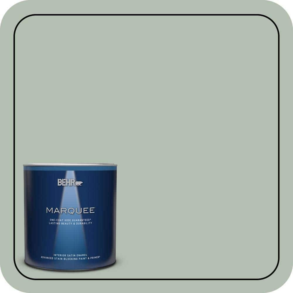 1 qt. #N400-3 Flagstaff Green One-Coat Hide Satin Enamel Interior Paint & Primer price history on PriceWatchPro