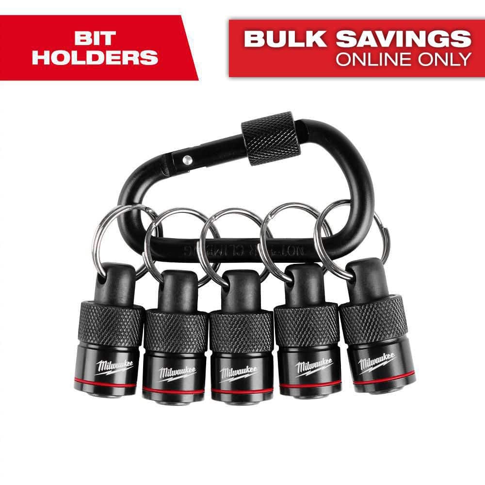 Milwaukee 5-Piece Hex Bit Holder with Carabiner 48-32-4537