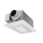 WhisperWarm DC 50-80-110 CFM Ceiling Exhaust Fan with LED Light/Night Light and Heater