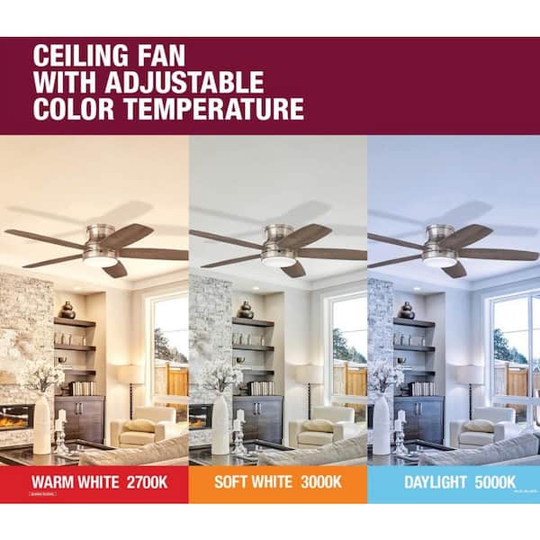 Home Decorators Collection Camrose 60" LED Bronze Ceiling Fan Color Changing Tec 