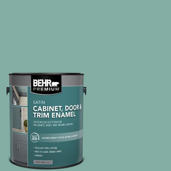 BEHR PREMIUM 1 gal. #M440-4 Summer Dragonfly Satin Enamel Interior/Exterior Cabinet, Door & Trim Paint