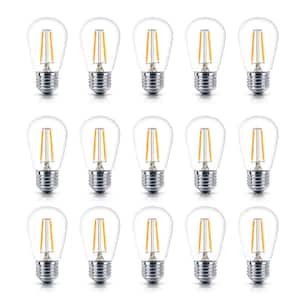 2-Watt S14 Dimmable E26 LED Vintage Edison Light Bulb 2500K (15-Pack)