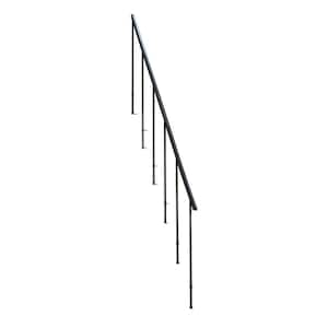 Atlanta 36 in. H x 135 in. W Anthracite Steel Second Side Stair Railing Kit