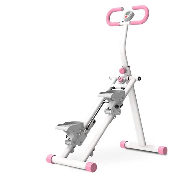 Vertical Climber Series Home Fitness Machine with Foldable Design, Adjustable Handlebar, Non-Slip Pedals and LCD