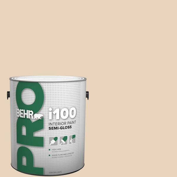1 gal. #HDC-MD-17 Minimum Beige Semi-Gloss Interior Paint