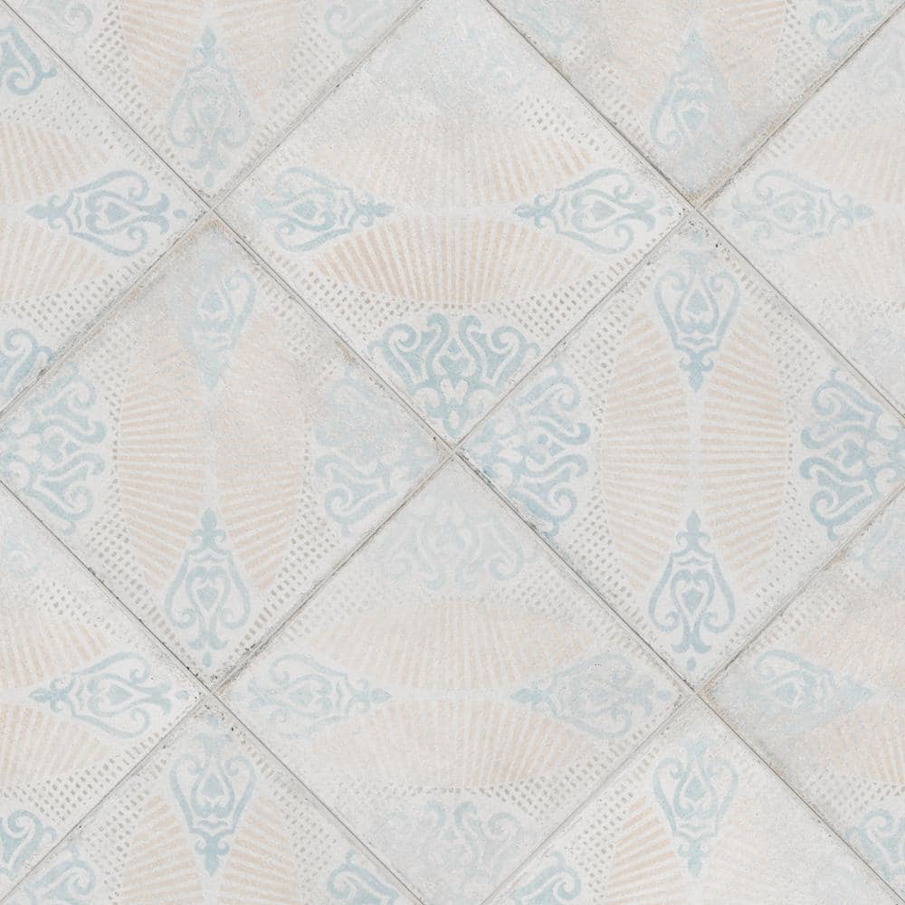 Barcelona Decor Guell 6" Matte Porcelain Vintage Floor & Wall Tile