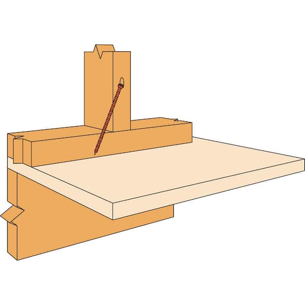 0.152 in. x 6 in. T30 6-Lobe, Cap Head, Strong-Drive SDWC Truss Screw, Orange (50-Pack)