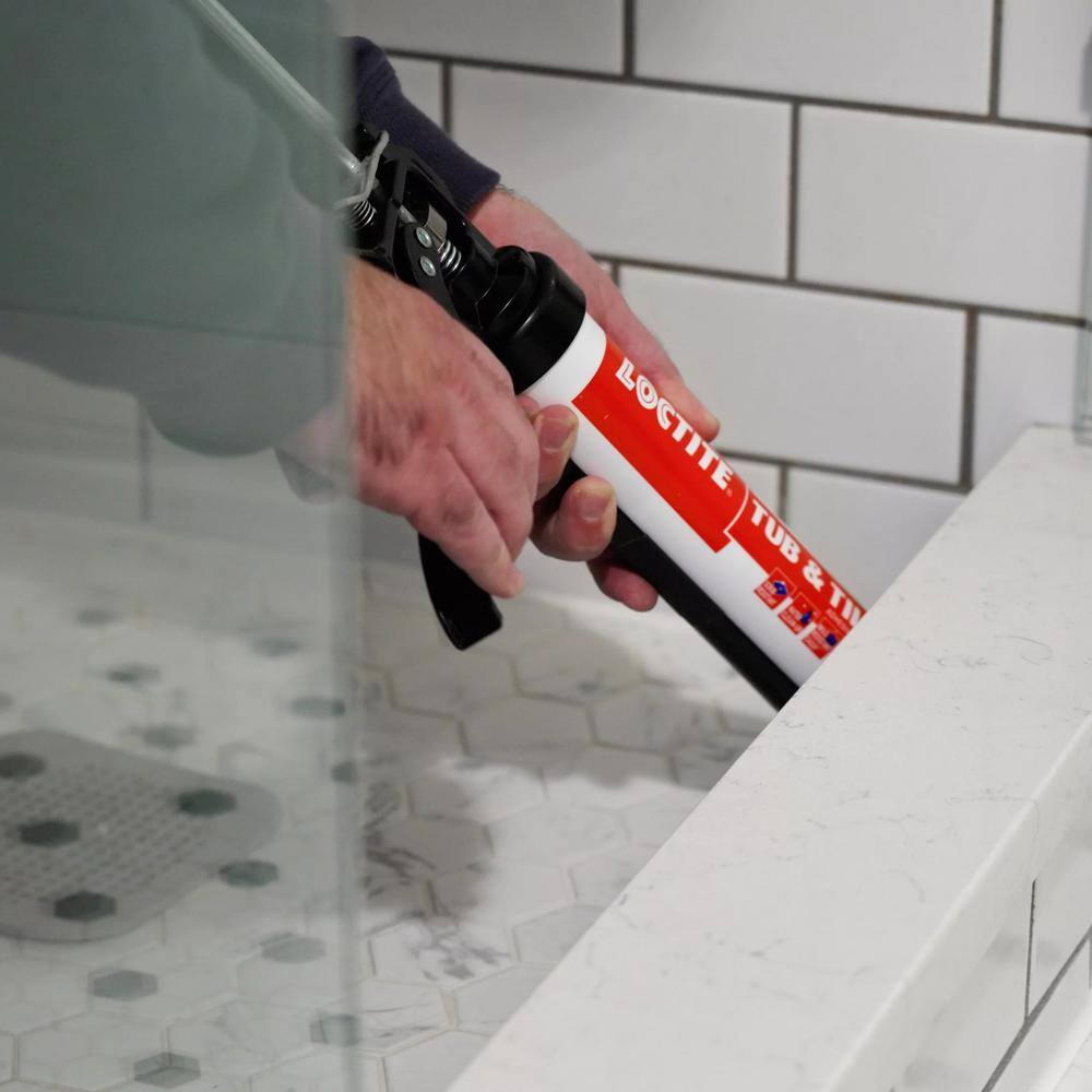 Clear Acrylic Multipurpose Caulk Sealant for Tub and Tile, 10 oz, Pack of 12