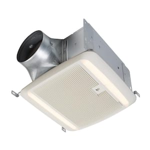 QTDC Series 110 CFM-150 CFM Humidity Sensing Bathroom Exhaust Fan with LED, ENERGY STAR