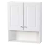 Glacier Bay 23 in. W x 28 in. H x 6-1/2 in. D Bathroom Storage Wall ...