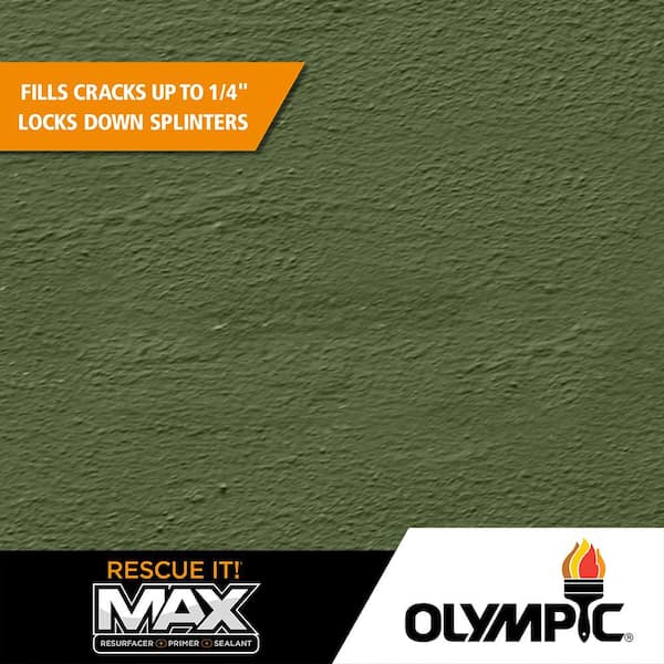 Olympic Rescue It 5 gal. SC-1090 Woodland Green Solid Exterior Deck Resurfacer and Primer with Sealer
