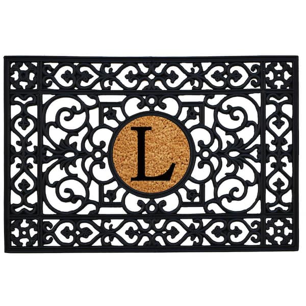 Calloway Mills 24 in. x 36 in. Rubber Monogrammed L Door Mat