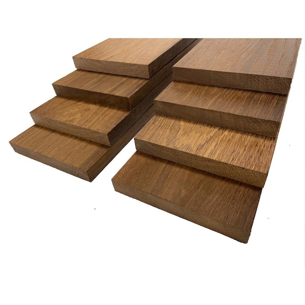 Easy Planking 1 in. x 6 in. x 7 ft. Thermo-Treated Premium Oak S4S Indoor And Outdoor Appearance Board (8-Pack)