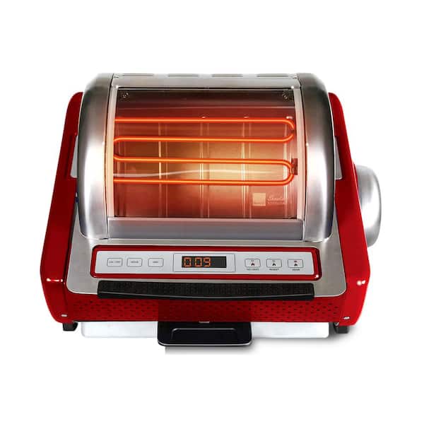 Tidoin 1500 W 8-Slice Stainless Steel Toaster Oven with Knob