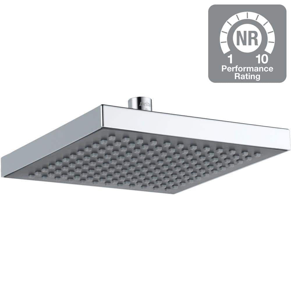 Chrome 8" Square Wall Mounted Rain Shower Head