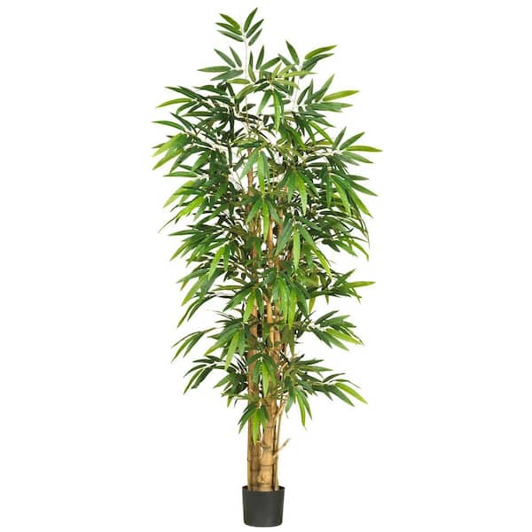 Nearly Natural 6 ft. Artificial Belly Bamboo Silk Tree