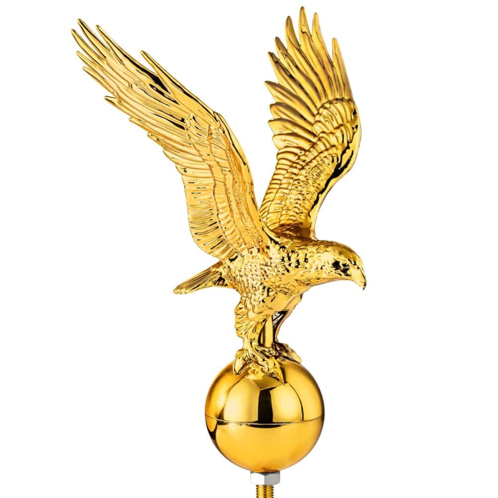 "11 in. Gold Flagpole Eagle Topper, 1/2""-13 Threaded Screw w/Hexnut" price history on PriceWatchPro
