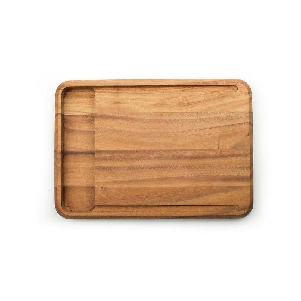 Acacia Wood Rectangular Bread Board with Juice Groove