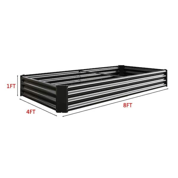 Panacea Raised Bed Black Metal Corner Brackets to Build your Own Raised Bed  (Set of 4) 89584 - The Home Depot