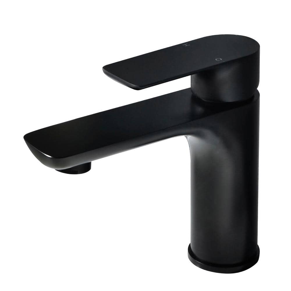 Single Handle Single Hole Bathroom Faucet Low Arc Bathroom Sink Faucet in M