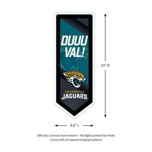 Evergreen Jacksonville Jaguars 'Duuuval' LED Pennant Wall Décor in 2023