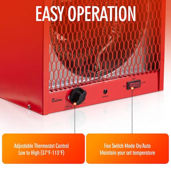 Dr Infrared Heater Industrial 240-Volt 5600-Watt Electric Portable