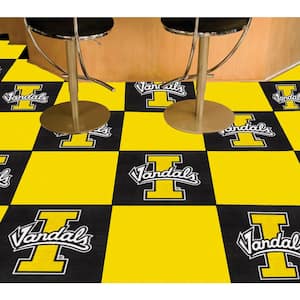 Idaho Vandals Team Yellow Residential 18 in. x 18 in. Peel and Stick Carpet Tile (20 Tiles/Case) (45 sq. ft.)