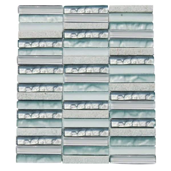 Ivy Hill Tile Avalanche 12 in. x 12 in. x 8 mm Mixed Materials Mosaic Floor and Wall Tile