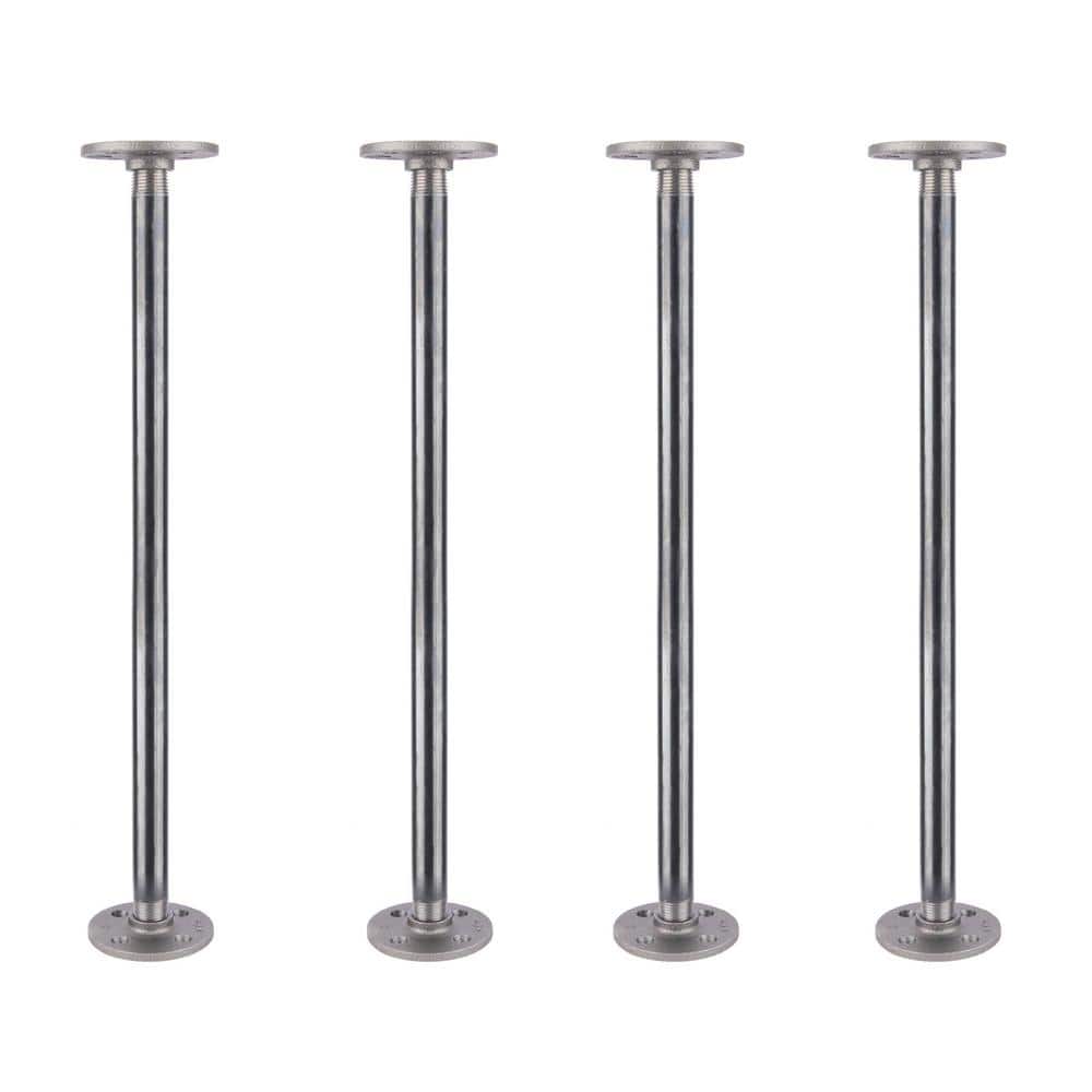 1/2 in. x 1.5 ft. L Black Steel Pipe Flange Table Leg Kit (Set of 4) price history on PriceWatchPro