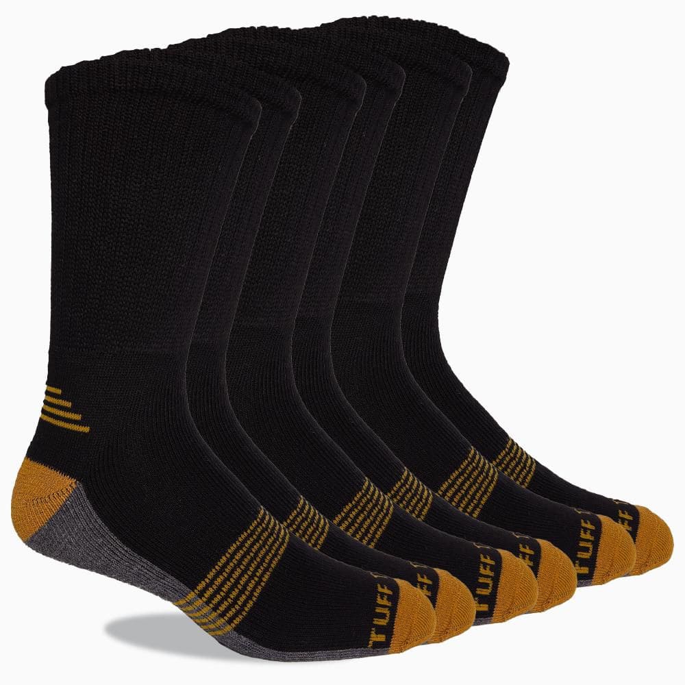 TUFF TREK Men's 6-12 Full Cushioned Copper Infused Work Sock (3-Pack ...