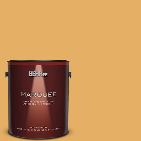BEHR MARQUEE 1 gal. #MQ4-11 Lamplit One-Coat Hide Matte Interior Paint & Primer