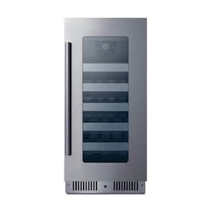 Summit Appliance 18 in. 29-Bottle Built-In Wine Cooler CL18WC Summit Appliance 18 in. 29-Bottle Built-In Wine Cooler CL18WC