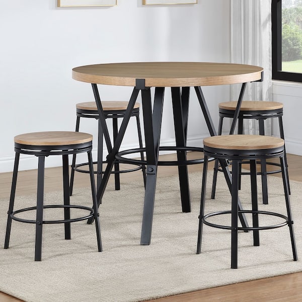 Magnolia Light Brown Counter Height Dining Set