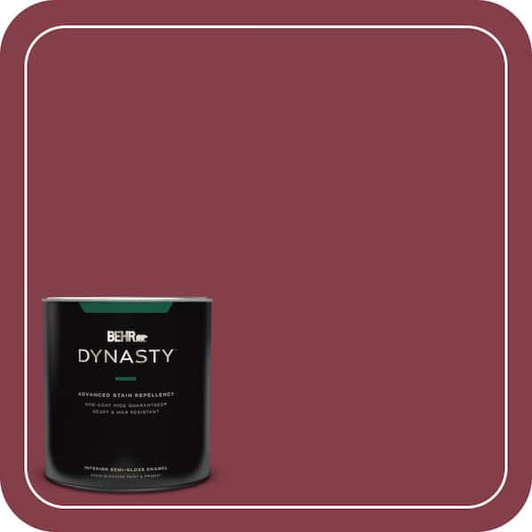 BEHR DYNASTY 1 qt. #S-H-120 Antique Ruby Semi-Gloss Enamel Interior Stain-Blocking Paint and Primer