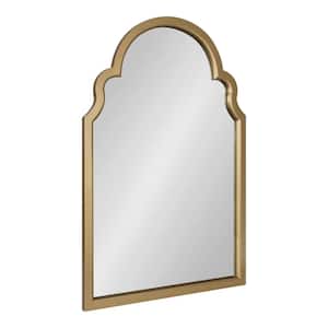 Hogan Arch Gold Wall Mirror (35.98 in. H x 24.02 in. W)