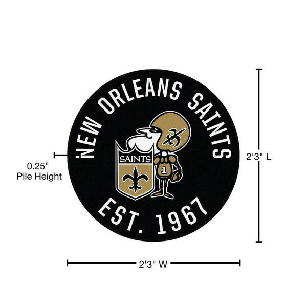 New Orleans Saints NFL Vintage Roundel Rug