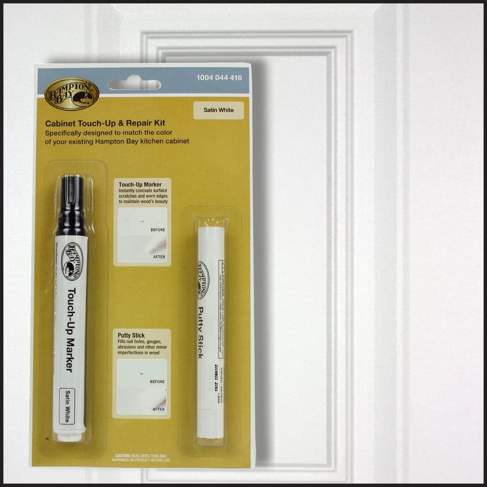 Hampton Bay Touch Up Kit In Satin White M827 2004 The Home Depot