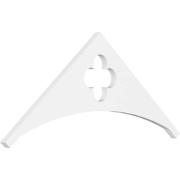 Ekena Millwork 1 in. x 36 in. x 15 in. (10/12) Pitch Turner Gable Pediment Architectural Grade PVC Moulding